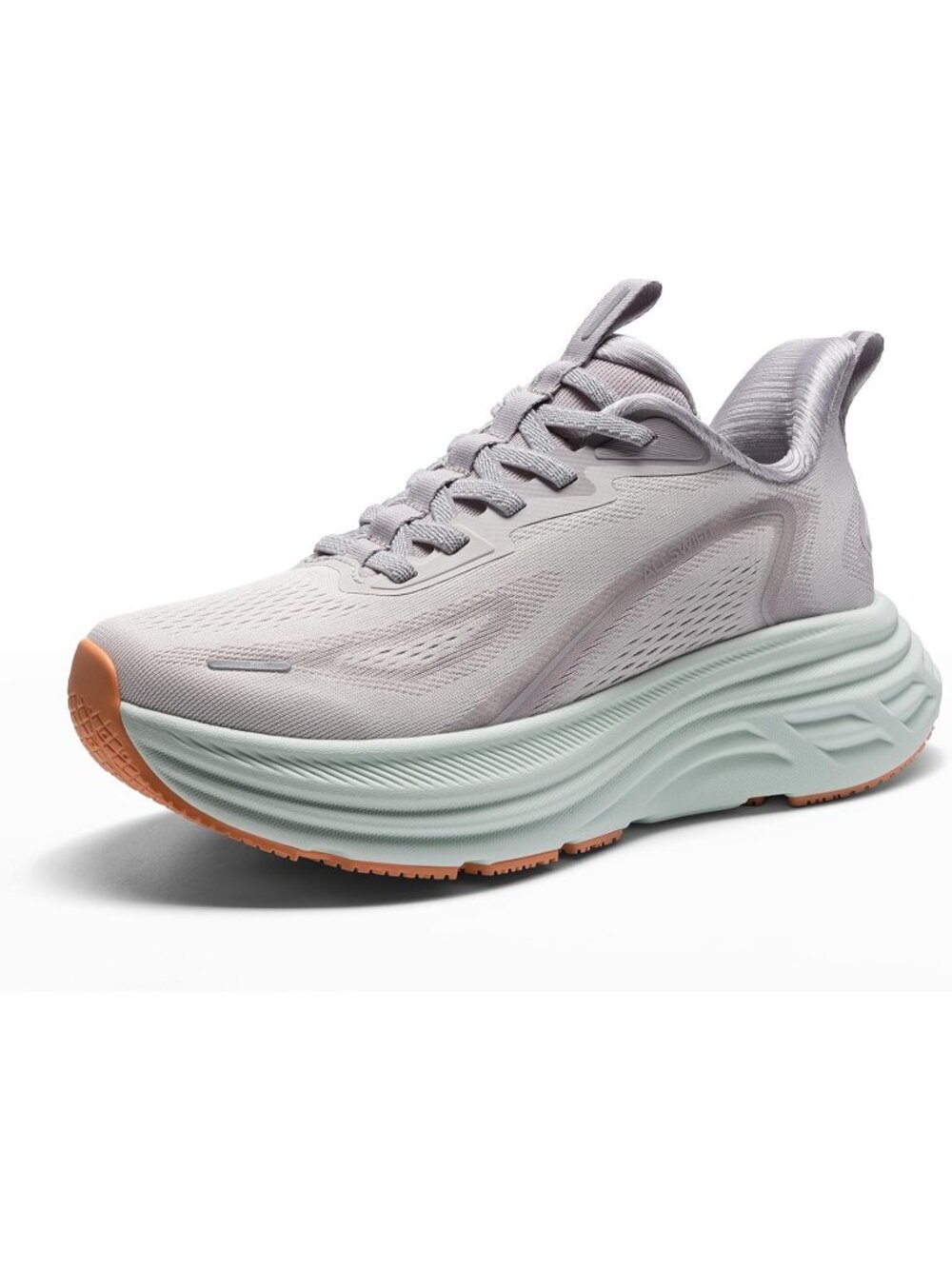 Women's Grey Comfortable Cushion Non-Slip Athletic Fashion Walking Sneakers